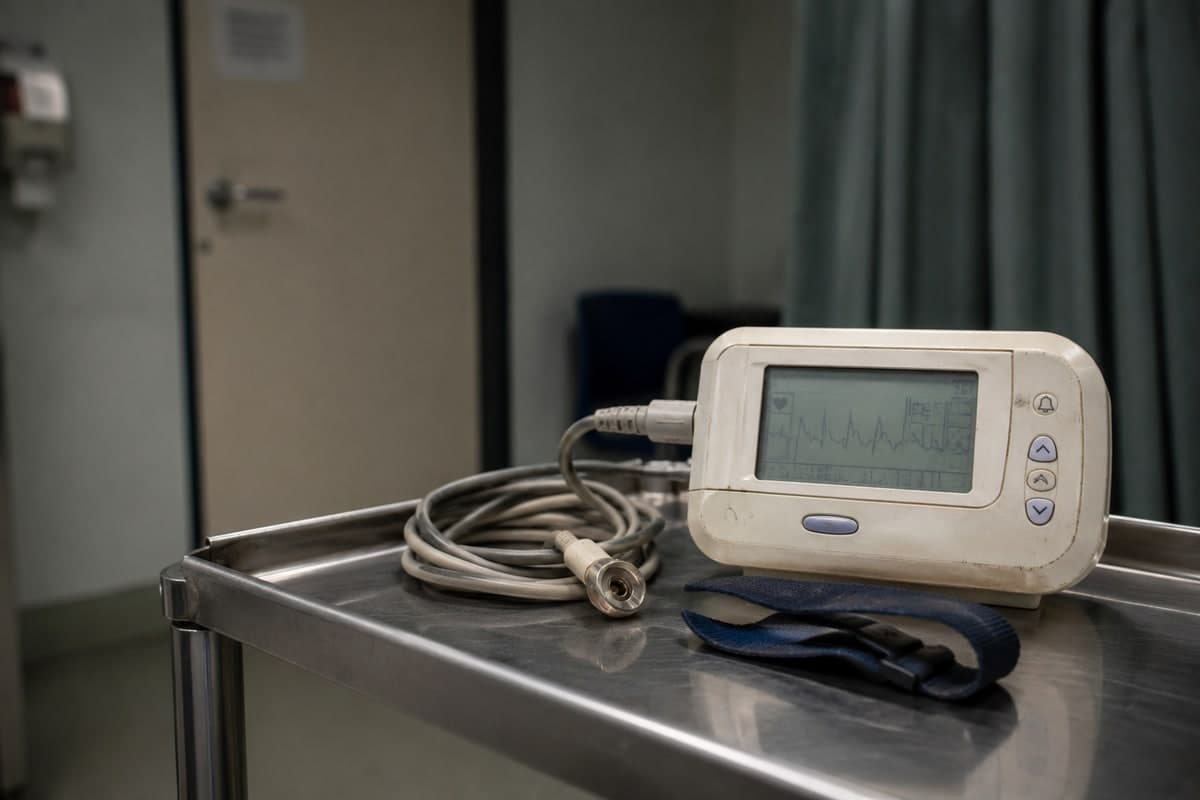 Medical Device Monitoring — Connected medical hardware with a patient dashboard.